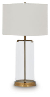 Gizeh - Glass Table Lamp - Clear / Gold Finish