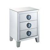 Filip - Accent Table - Mirrored & Faux Agate