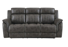 U8517 - 3 Piece Living Room Set (Reclining Sofa / Console Reclining Loveseat / Glider Recliner) - Gray