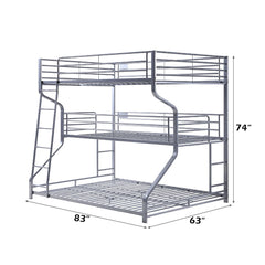 Caius II - Full/Twin/Queen Bunk Bed - Silver