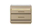 Genesis - Nightstand With LED - Gold