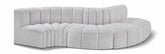 Arc - Boucle Fabric 5 Piece Modular Sofa