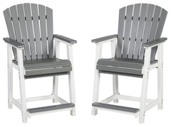 Transville - Barstool (Set of 2) - Gray / White