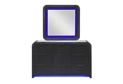Beckett - Dresser With LED - Black / White