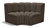 Arc - Boucle Fabric 2 Piece Modular Sofa