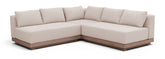 Solace - Olefin Performance Fabric 3 Piece Outdoor Patio Modular Sectional (2 Loveseats & Corner Chair)