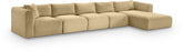 Shaggy - 5 Piece Modular Sectional With Chaise