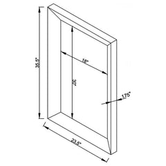 Pinciotti - Beveled Frame Wall Mirror - Silver