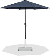Fiji - Aluminum Patio Umbrella With Square White And Black Base