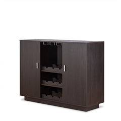 Hazen - 35" Wine Cabinet - Espresso