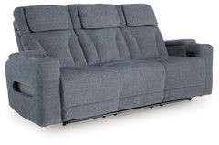 Studio Cave - Power Reclining Sofa - Steel