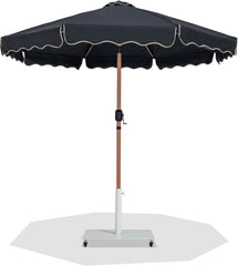 Amalfi - Aluminum Patio Umbrella - White Base / Light Brown Pole