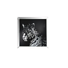 Talisha - Wall Art - Mirrored & Faux Crystal Leopard