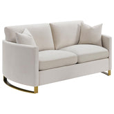 Corliss - Upholstered Arched Arm Loveseat