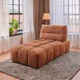 Loanna - Modular - Chaise - Coral Red Chenille