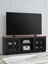 Wildenauer - XL TV Stand With Fireplace Option - Brown / Black