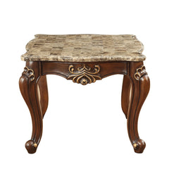 Shalisa - End Table - Marble Top & Walnut