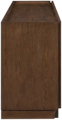 Everson - Oak Veneer And Solid Wood Sideboard/Buffet - Brown