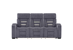 U1895 - P2 Reclining Sofa / Console Reclining Loveseat - Dark Gray