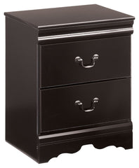 Huey Vineyard - Two Drawer Night Stand - Black