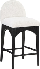 Waldorf - Boucle Stool With Black Legs