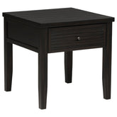 Concord - 1-Drawer Square End Table - Distressed Java