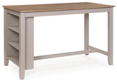 Harperfeld - Rectangular Dining Room Counter Table - Natural / Gray