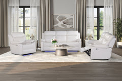U6026 - Glider Recliner With LED - White