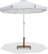 Amalfi - Aluminum Patio Umbrella - Light Brown Base / White Pole
