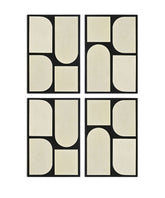 Icon - Mango Wood 4 Piece Wall Art