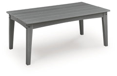 Cove Beach - Rectangular Cocktail Table - Gray
