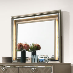 Skylar - Mirror With LED - Dark Champagne
