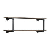 Brantley - Wall Rack - Antique Oak & Sandy Gray