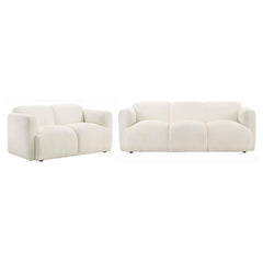 Dorset - Upholstered Round Track Arm Sofa Set
