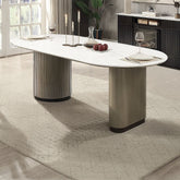 Clayten - Dining Table - Engineered Top & Light Oak