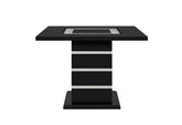 Monaco - Rectangular Bar Table - Black