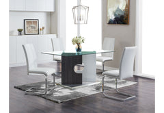 D219 - 9 Piece Dining Room Set (Dining Table And 8 Dinning Chairs) - White