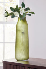 Scottyard - Jarrón para interior/exterior - 17" - Verde oliva
