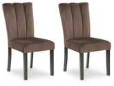 Jeshina - Dining Upholstered Side Chair (Set of 2) - Mocha