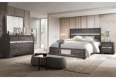 Seville - 5 Piece Queen Bedroom Set - Dark Gray