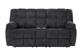U6000 - Console Reclining Loveseat - Black