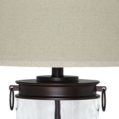 Tailynn - Glass Table Lamp - Clear / Bronze Finish