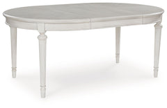 Montelaine - Oval Dining Room Extension Table - Antique White