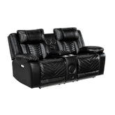 Glory Furniture - Sensa - Power Reclining Loveseat With Bluetooth Speaker And LED Belt