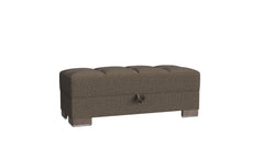 Ottomanson Armada X - Upholstered Convertible Wood Trimmed Ottoman With Storage - Polyester