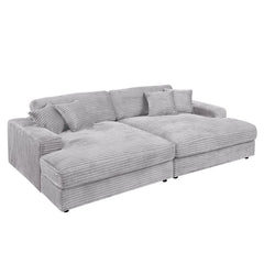 Hilde - Sectional Sofa With 4 Pillows