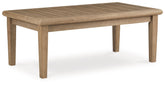 Carter Hall - Rectangular Cocktail Table - Beige