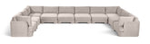 Hammond - Velvet Performance Fabric Upholstered 10 Piece Sectional