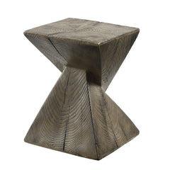 Zahi - Accent Table - Weathered Oak
