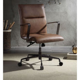 Indra - Office Chair - Vintage Chocolate Top Grain Leather